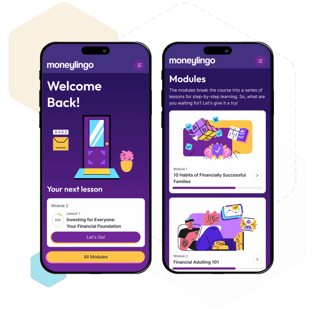 Banks and CUs Moneylingo welcome screen